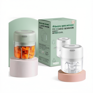 Picadora de Ajo Eléctrica 250ml Blanco Verde Claro Color Mixto - Product Image 1