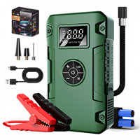 SHARMEAL OEM&ODM 2000A 6000mAh Démarreur de Voiture Portable et Batterie Externe 12V avec Compresseur d'Air Intégré
