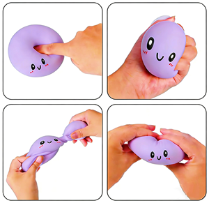 Jouets de bureau en forme de boulette géante scintillante, boulettes colorées, balles anti-stress, jouet sensoriel fidget, jouet squishy en forme de boulette - Product Image 5