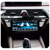 Panneau de climatisation pour BMW Série 5 Série 6 GT X3 X3M X4 X4M M5 2018-2022 Panneau de climatisation LCD tactile Écran de commande de la climatisation