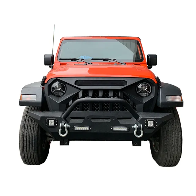 Off Road 4X4 Car Accessories Steel Front bumper bull bars For Jeep Wrangler