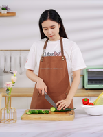 Tablier de cuisine personnalisé avec logo pour barista, serveur, chef, barman – Tablier en toile avec logo sur mesure