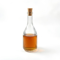 Hoogwaardige zeefdruk 500ml 700ml 750ml opbergfles voor fruitwijn, tequila, likeur, whisky, heldere wijnfles met deksel