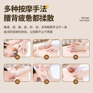 Massage Cushion 170cm Electric Neck Massager With Timing Function For Neck Waist Back Car Home Use USB Rechargeable - Product Image 1