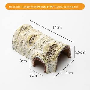Décorations en bois pour reptiles : Grottes cachettes en écorce <span class=keywords><strong>de</strong></span> bouleau pour terrariums, aquariums, vivariums – Idéal pour lézards, geckos, serpents et amphibiens - Product Image 3