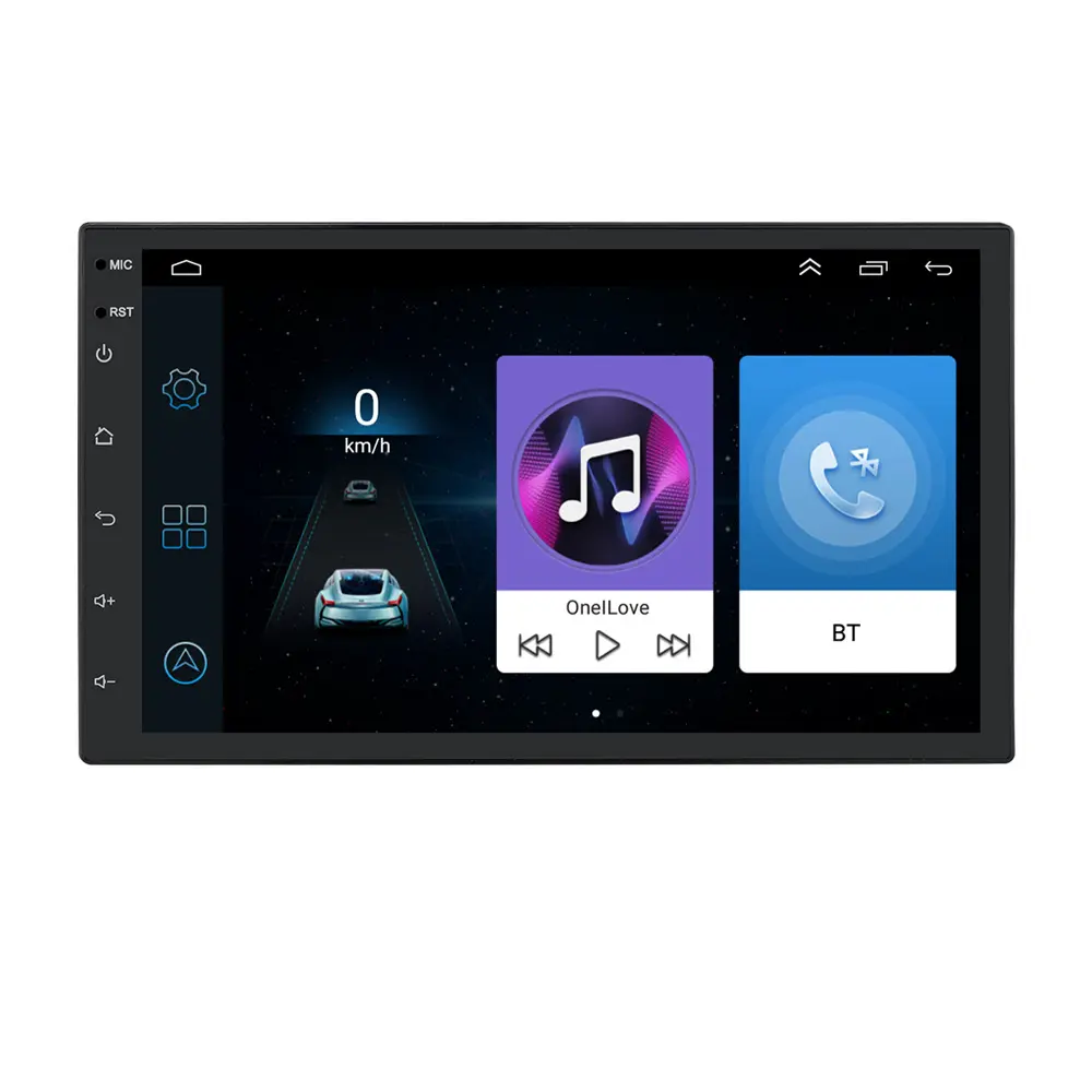 אוניברסלי 7 אינץ לרכב רדיו לרכב נגן ניווט Gps Wifi Bt Fm מראה קישור רכב סטריאו 2 דין Android10.1 כפול דין אנדרואיד