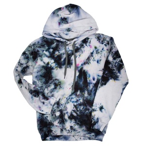 เสื้อฮู้ดมัดย้อมผ้ากรดสูงโอเวอร์ไซส์ผ้าฝรั่งเศสผ้าเทอร์รี่ผ้าทอไหล่ตกสไตล์ฮิปฮอปมีซิปปักลายพิมพ์ขนแกะฤดูหนาว - Product Image 1