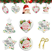 Boules de Noël personnalisées à sublimation, cadeaux, cercles vierges à sublimation, ornements en céramique