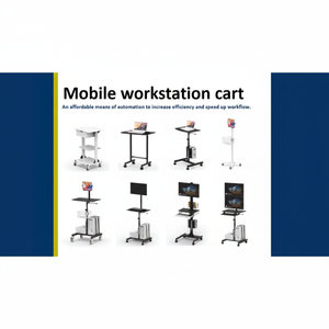 Station de travail mobile extensible en métal avec roulettes pour le streaming - Product Image 1
