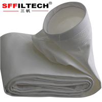 SFFILTECH Sac filtrant en maille de 7 pouces avec anneau en acier, chaussette filtrante anti-poussière en polyester pour ciment