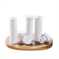 Bouteilles cylindriques en gros pour fabricants, tubes en PP de qualité alimentaire pour bandelettes de test, comprimés effervescents VC et bonbons, modèle EF173