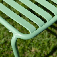 Mobilier d'extérieur en aluminium Table et chaises de bistrot Restaurant moderne Café Patio Chaises de jardin en métal Chaises de terrasse