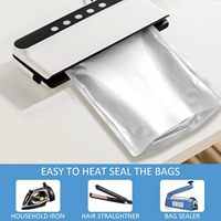Sac en plastique argenté à fermeture éclair de qualité alimentaire personnalisé debout emballage triple laminé réutilisable Esd grand sac en feuille d'aluminium