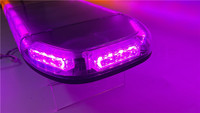 Barra de Advertencia Ultradelgada de Doble Color Amarillo y Morado de 47 Pulgadas Personalizada, Utilizada para Vehículos de Rescate de Ingeniería y Grúas de Remolque