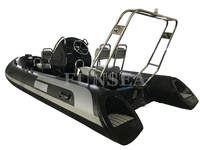 Bateau gonflable de pêche en pvc ou hypalon avec fond en fibre de verre ou aluminium, offre 2022, 17 pieds, 5.2 m, 8 personnes