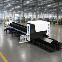 Machine de découpe laser de tubes robuste 3000W 6000W à refoulement zéro 6024 6036 avec chargement et déchargement semi-automatiques