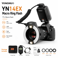 Flash annulaire TTL portable professionnel YN14EX pour appareils photo reflex numériques, lampe d'appoint LED à recyclage rapide pour photographie macro