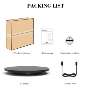 Charge 30kg -60CM présentoir rotatif électrique sac à chaussures <span class=keywords><strong>TV</strong></span> caméra vidéo à 360 degrés <span class=keywords><strong>plateau</strong></span> <span class=keywords><strong>tournant</strong></span> électrique - Product Image 2