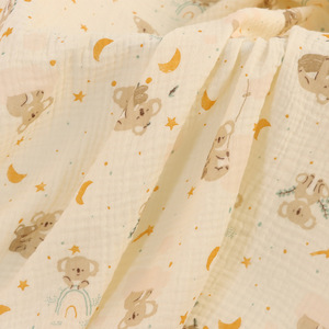 Nhà Máy Giá Muslin Hai Lớp Vải Người Bán Thiết Kế Cung Cấp Trung Quốc Vải In Ấn korrit Sắc Tố - Product Image 3