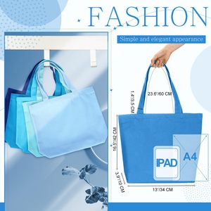 Sac fourre-tout promotionnel personnalisé en toile de coton recyclable avec poche et logo imprimé – Sacs fourre-tout naturels - Product Image 2