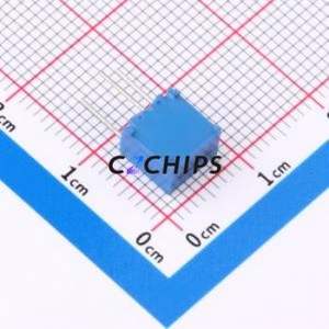 ตัวต้านทาน/โพเทนชิโอมิเตอร์แบบปรับได้สำหรับ3362S-103-LF ผ่านชิ้นส่วนรู (THT)-3P, ตัวต้านทาน7x6.8มม. 10% 10kOhm 500 250mw pp/℃ - Product Image 2