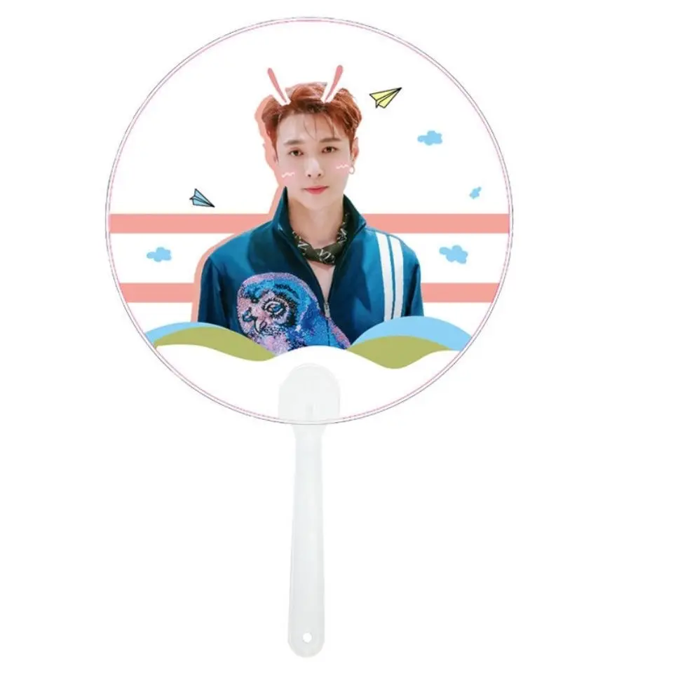 Fornitore vendita diretta personalizzabile in PVC pieghevole regalo Business Fan con tema stella per gli appassionati di personaggi Kpop Idol & Anime