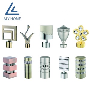 High Quality Extensible Pole Varied <strong>Curtain</strong> Rod <strong>Finial</strong> for <strong>Curtain</strong> Rods Sets - Product Image 4