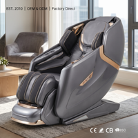Fauteuil de massage corporel complet 2026 Nouvelle technologie Luxe Moderne Cuir PU Pression d'air Inclinable Shiatsu Zéro Gravité Chauffant Thaistretch