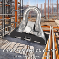 Support de pince de suspension de câble d'isolation thermoplastique pour lignes électriques aériennes pour accessoires d'alimentation de câble LV ABC