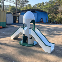 CA010 Escultura de Dibujos Animados Personalizada de Conejo con Tobogán para Niños, para Parques, Jardines de Infancia y Áreas de Juego Comerciales