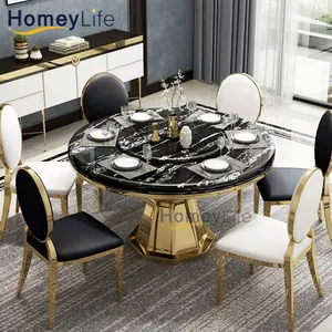 Foshan Factory Wholesale Cheaper Round Marble Dining Tables 10 Seater