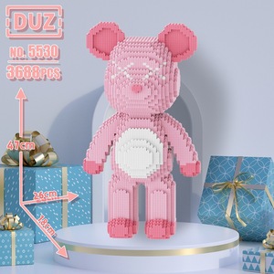 Bloques de construcción de oso violento de gran tamaño, juguetes educativos para aliviar el estrés para adultos y niños, rompecabezas 3D, adornos de juguete - Product Image 6