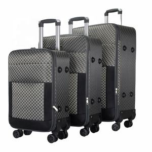 Qideming 2025, juego de viaje de lujo, alta calidad, 3 piezas, bolsa de equipaje de nailon suave, peso ligero, maleta con ruedas de 20/24/28 pulgadas, económica para - Product Image 4