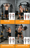 Machine de musculation multifonctionnelle pour usage intérieur – Appareil complet en acier pour exercices de musculation des pectoraux, du dos et des bras