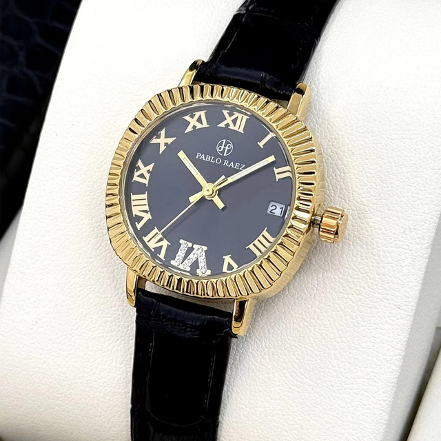 Classic Designer Style Wrist Watch for Girls Fashion Leather Quartz Watch Luxurious Business Waterproof Watch for Women