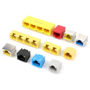 Connecteur <span class=keywords><strong>RJ45</strong></span> Modulaire pour Réseau Électronique, Interface Durable, Plusieurs Couleurs au Choix, <span class=keywords><strong>Prise</strong></span> Ethernet <span class=keywords><strong>RJ45</strong></span> Femelle - Product Image 1