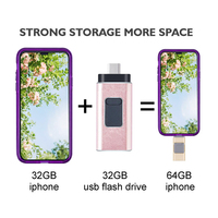 Unidad Flash USB3.2 Ultra Rápida de Cuatro Puertos OTG Tipo-C, Memoria Portátil de Metal, Pendrive de 32GB 64GB 128GB 256GB, Logotipo Personalizado OEM
