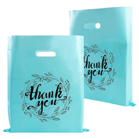 Sacs de shopping en plastique pliables avec impression de logo personnalisé, découpe à la forme, poignée, sacs de shopping pour boutique, vente au détail