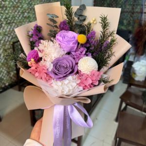 2025 cadeaux de saint valentin pour toujours <span class=keywords><strong>rose</strong></span> éternelle pour toujours bouquets de fleurs fleurs séchées bouquet de roses conservées <span class=keywords><strong>avec</strong></span> <span class=keywords><strong>vase</strong></span> - Product Image 2