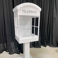 Cabine téléphonique de mariage pour laisser un message vidéo, téléphone de mariage, support de livre d'or audio pour la décoration