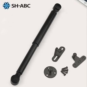 Amortisseur hydraulique à gaz <span class=keywords><strong>SH</strong></span>-ABC de couleur <span class=keywords><strong>gris</strong></span> argenté, à rotation vers le bas, 50N, pour armoire en bois - Product Image 4