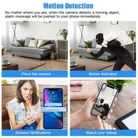 QZT Cam Mini Caméra Sans Fil HD 4K Wifi