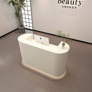 Mostrador de Recepción Moderno de MDF para Salón de Belleza, Hotel, Hospital, Supermercado y Uso en Exteriores - Product Image 2