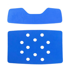 Nouveau coussin de chaise de douche Nine Shower, 13,8 x 9,5 pouces, antidérapant, en EVA bleu, ensemble dossier et assise pour salle de bain - Product Image 4