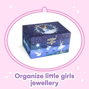 Portagioie musicale con Ballerina di Spinning, Glitter Design, Swan Lake Tune - Product Image 2