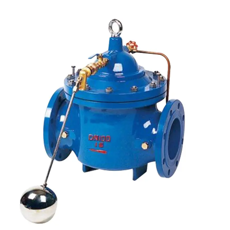 Water level hydraulic control valve hydraulic Ductile iron 100X Remote hydraulic control water float valve