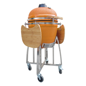 Barbecue au charbon de bois Kamado en céramique Auplex Premium Classical Series 21 pouces avec télécommande, cuisine extérieure multifonctionnelle - Product Image 2