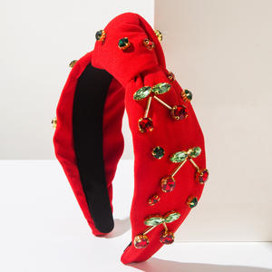 Diadema con Cerezas para Mujer, Accesorios para el Cabello con Pedrería Arcoíris, Diadema Moderna y Bonita para Regalo de Fiesta - Product Image 4