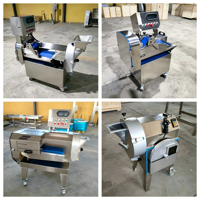 Industriële automatische snijmachine voor citroenen, appels, bananen, kokosnoten, uien, aardappelchips, fruit en groenten.