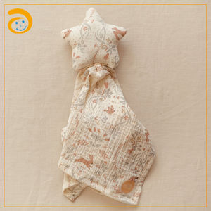 Couverture de sécurité <span class=keywords><strong>pour</strong></span> bébé en coton biologique super doux en forme d'étoile, jouet de sommeil <span class=keywords><strong>pour</strong></span> nouveau-né, cadeau souvenir - Product Image 4